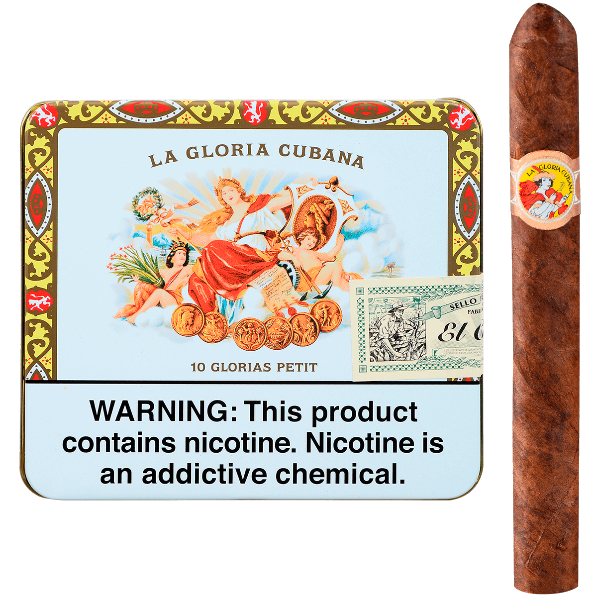 La Gloria Cubana Petit Natural 10/10 Packs 4.31X32