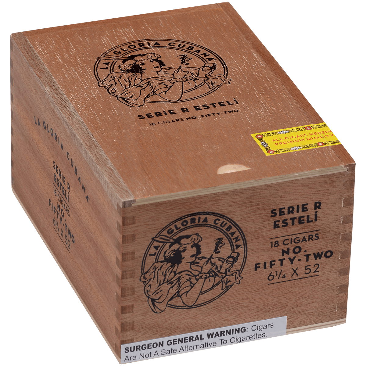 La Gloria Cubana Serie R Esteli No. Fifty-Two 18 Ct. Box 6.00X52