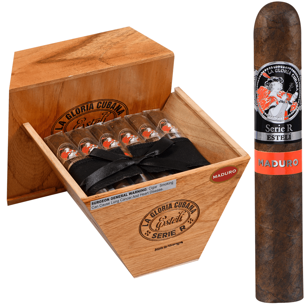 La Gloria Cubana Serie R Esteli Maduro No. Sixty 18 Ct. Box 6.00X60