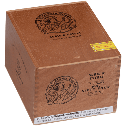La Gloria Cubana Serie R Esteli No. Sixty-Four 18 Ct. Box 6.25X64