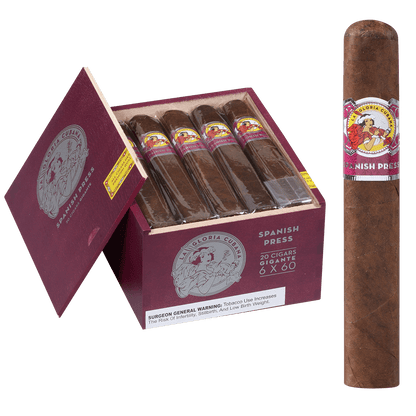 La Gloria Cubana Spanish Press Gigante 20 Ct. Box 6.00X60