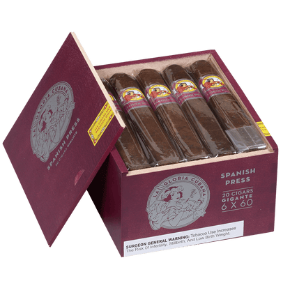 La Gloria Cubana Spanish Press Gigante 20 Ct. Box 6.00X60