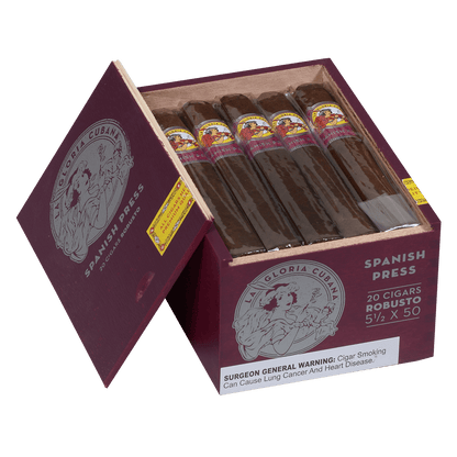 La Gloria Cubana Spanish Press Robusto 20 Ct. Box 5.50X50