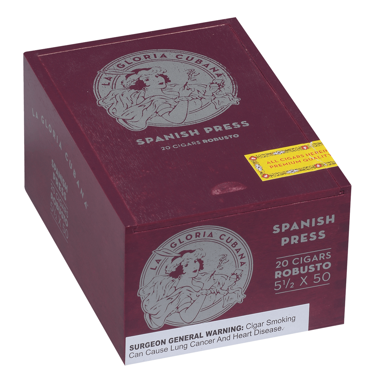 La Gloria Cubana Spanish Press Robusto 20 Ct. Box 5.50X50