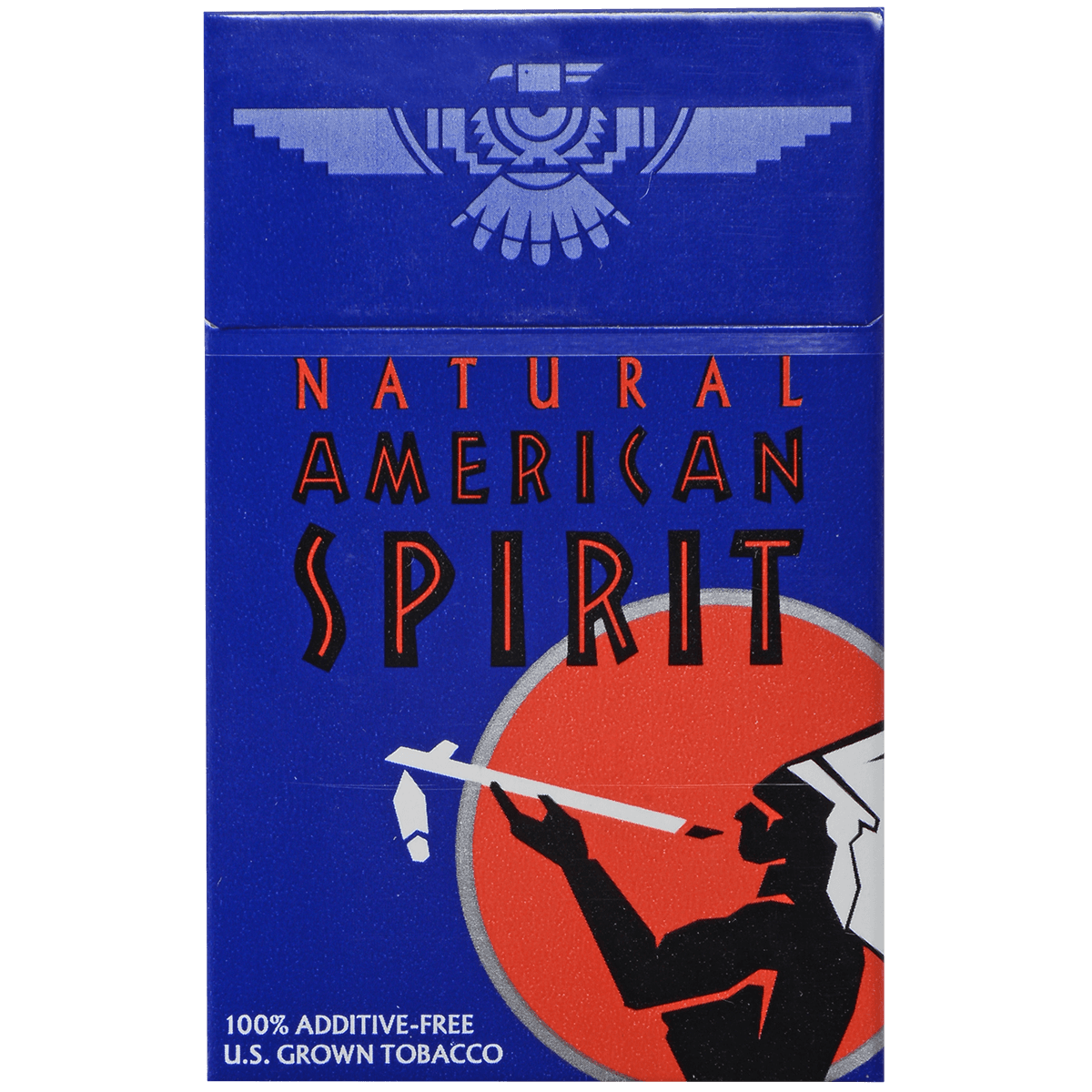 Lip_American Spirit 100% U.S. Grown Full-Bodied Taste Dark Blue Hard Pack