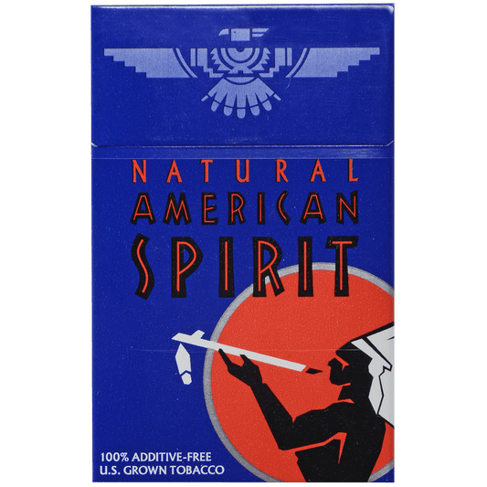 Lip_American Spirit 100% U.S. Grown Full-Bodied Taste Dark Blue Hard Pack