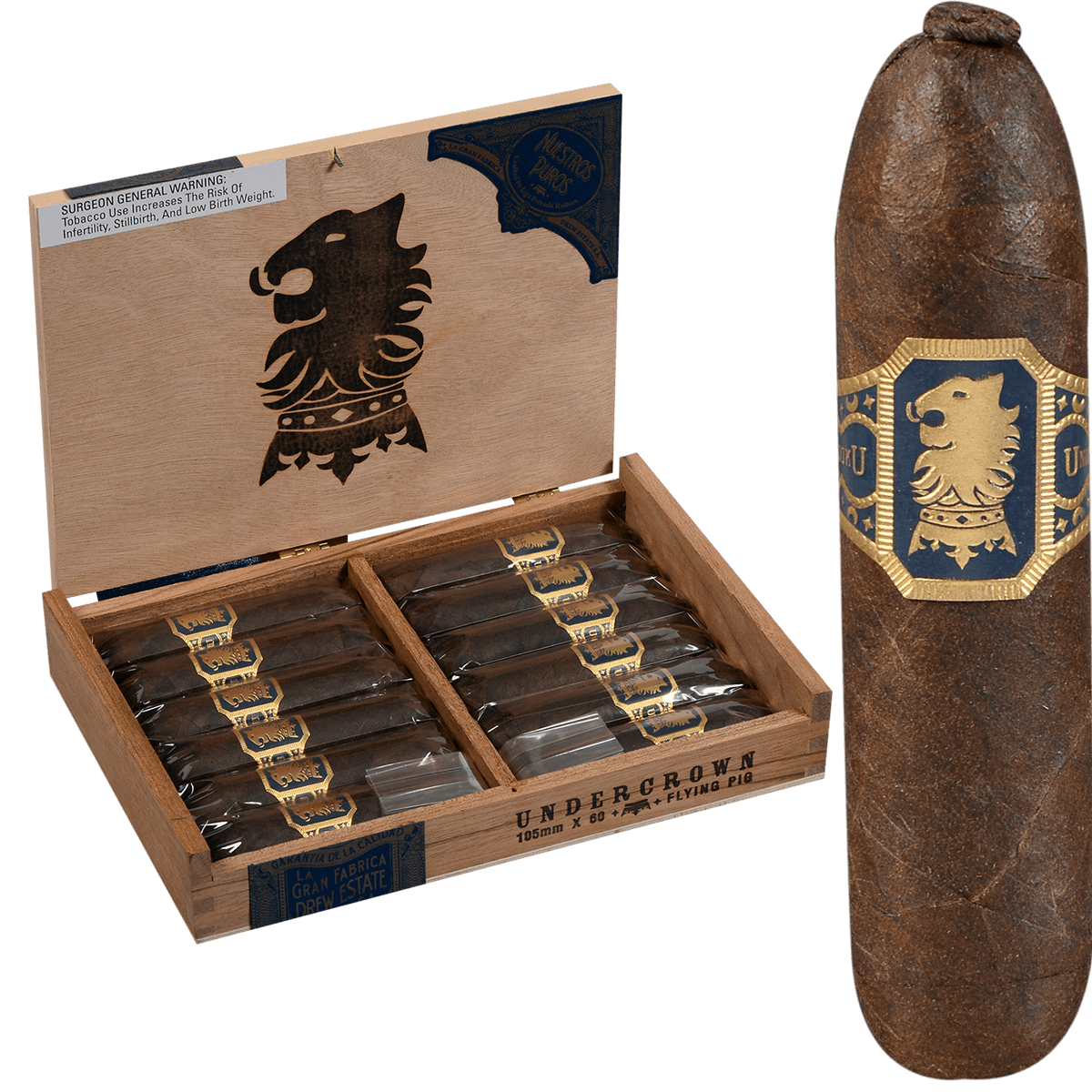 Undercrown Maduro Flying Pig 12 Ct. Box 3.94X60