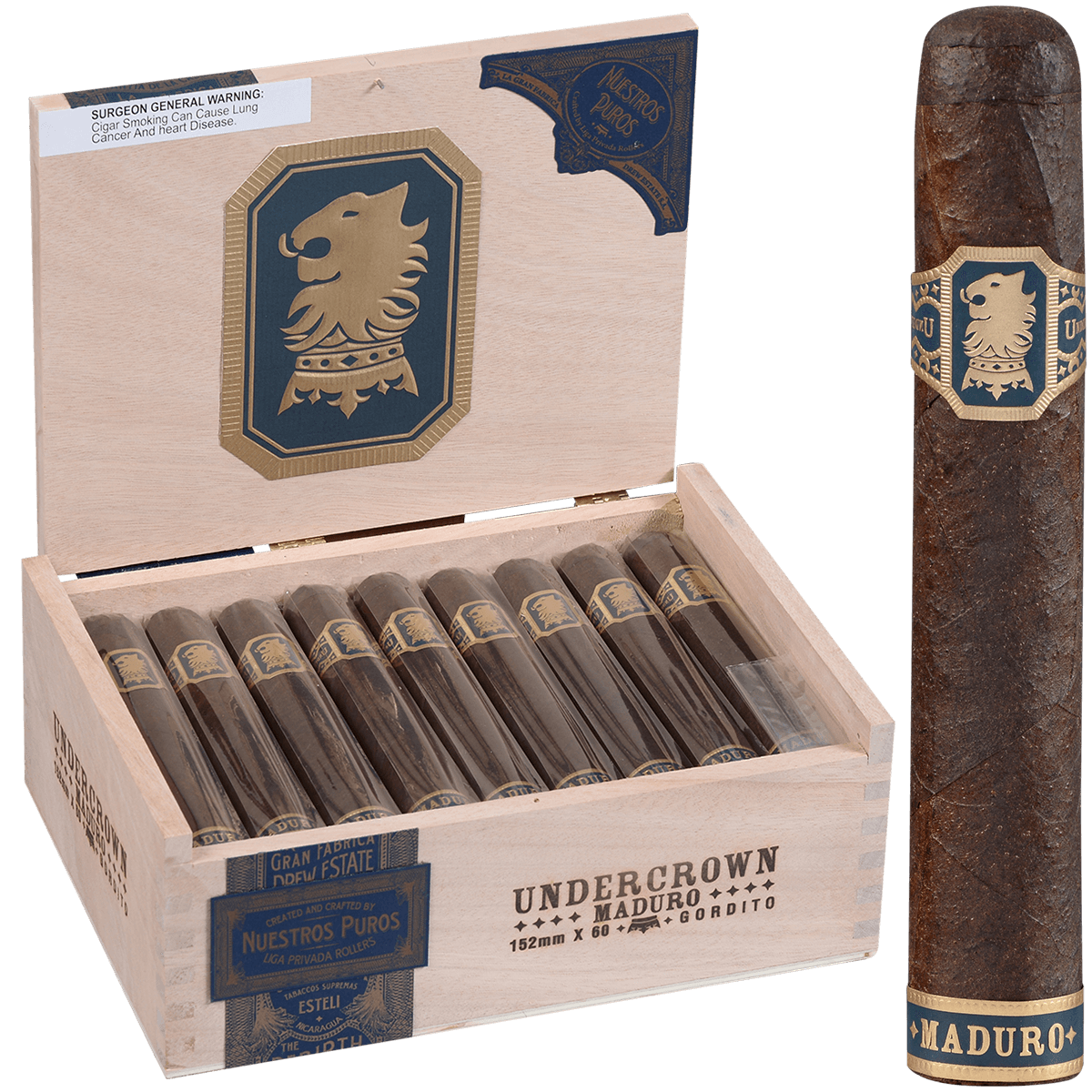 Undercrown Maduro Gordito 25 Ct. Box 6.00X60