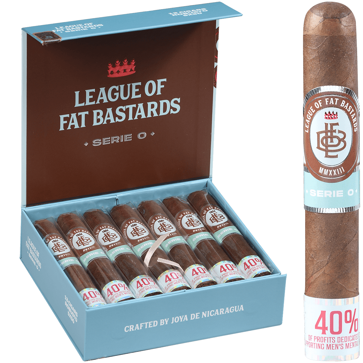 League Of Fat Bastards Serie O Robusto 13 Ct. Box 5.00X50