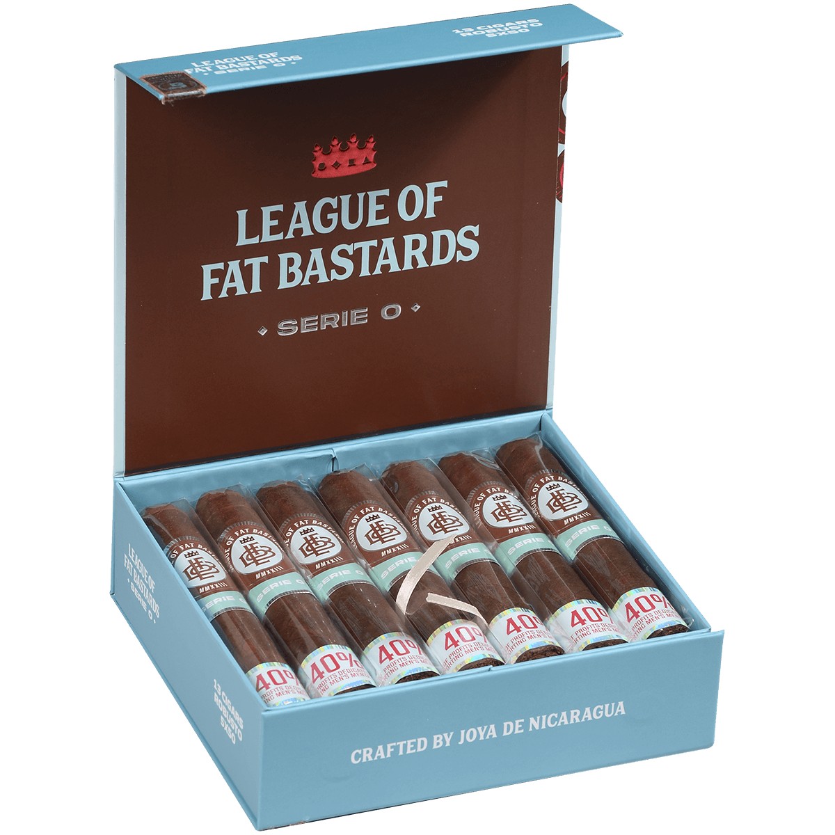 League Of Fat Bastards Serie O Robusto 13 Ct. Box 5.00X50