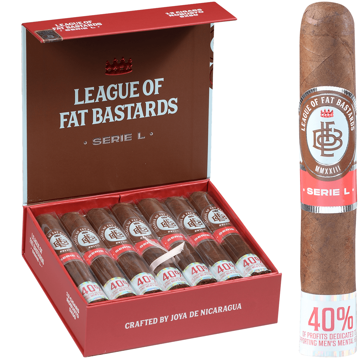 League Of Fat Bastards Serie L Robusto 13 Ct. Box 5.00X50