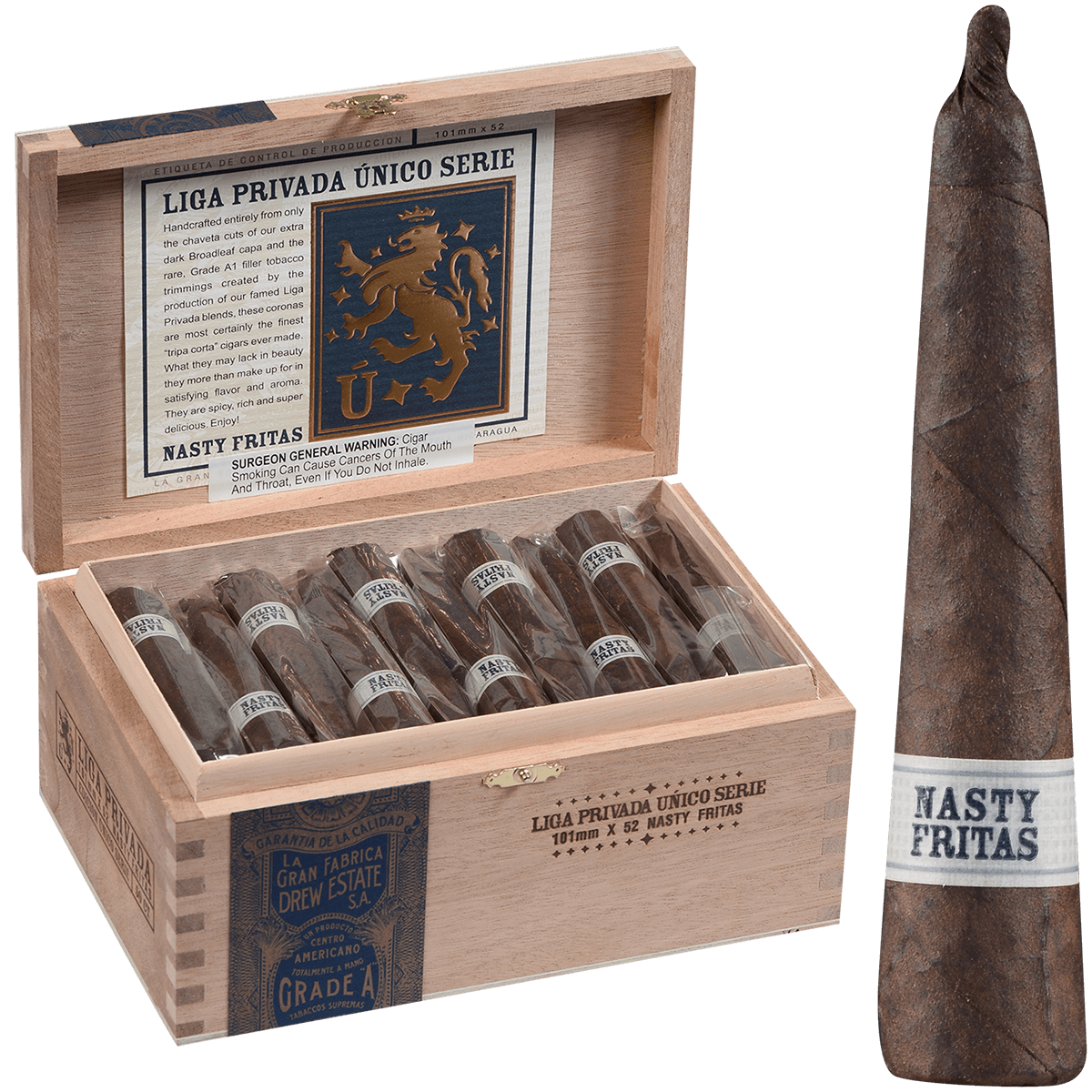 Liga Privada Unico Nasty Fritas 50 Ct. Box 4.00X52