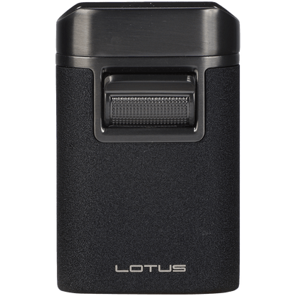 Lighter Lotus Brawn Quad Torch Table Lighter Black Crackle Gunmetal