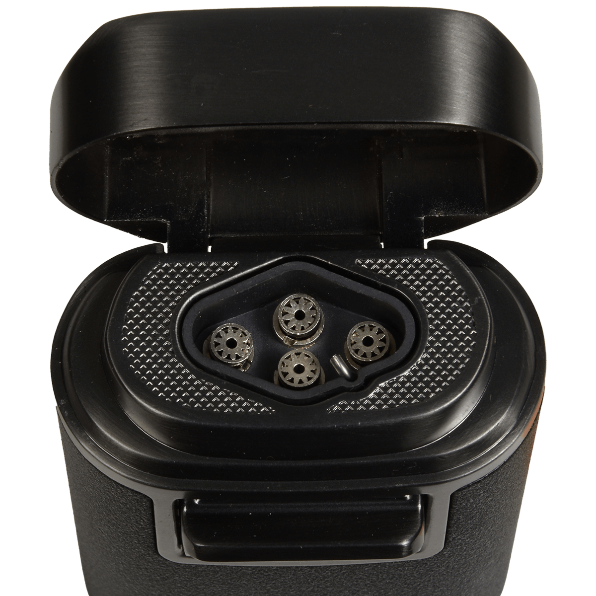 Lighter Lotus Brawn Quad Torch Table Lighter Black Crackle Gunmetal