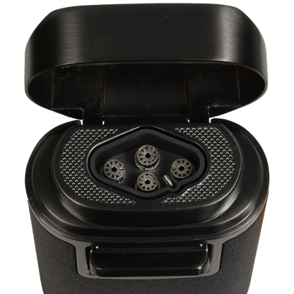 Lighter Lotus Brawn Quad Torch Table Lighter Black Crackle Gunmetal