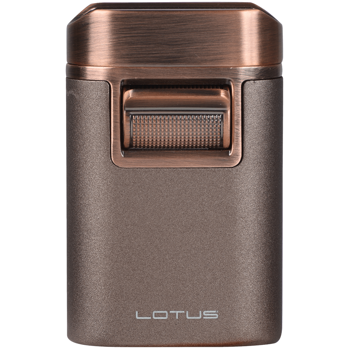 Lighter Lotus Brawn Quad Torch Table Lighter Brown Crackle Copper