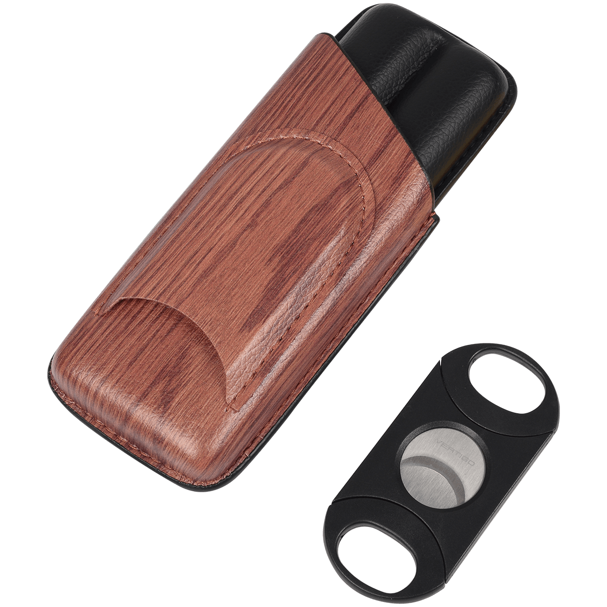 Cigar Case Lotus 62G With 64G Cutter Wood Design Gift Set