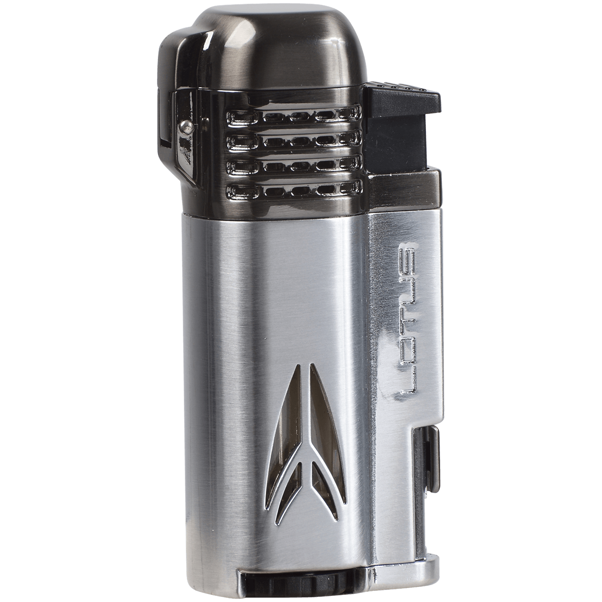 Lighter Lotus Defiant Quad Tinpoint Torch Chrome Gunmetal
