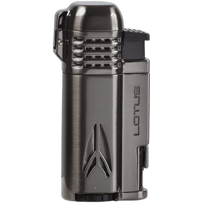 Lighter Lotus Defiant Quad Tinpoint Torch Dark Metal Satin