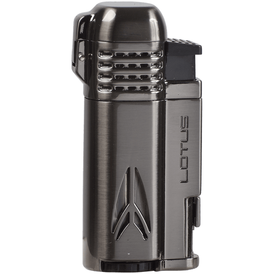 Lighter Lotus Defiant Quad Tinpoint Torch Dark Metal Satin
