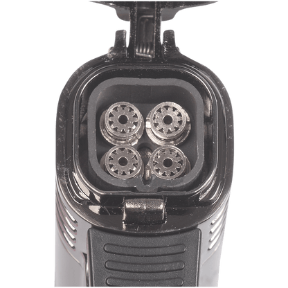 Lighter Lotus Defiant Quad Tinpoint Torch Dark Metal Satin