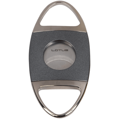 Cigar Cutter Lotus Jaws 58 Ring Gauge Serrated Gray Gunmetal