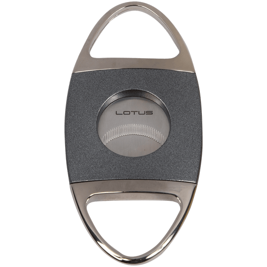 Cigar Cutter Lotus Jaws 58 Ring Gauge Serrated Gray Gunmetal
