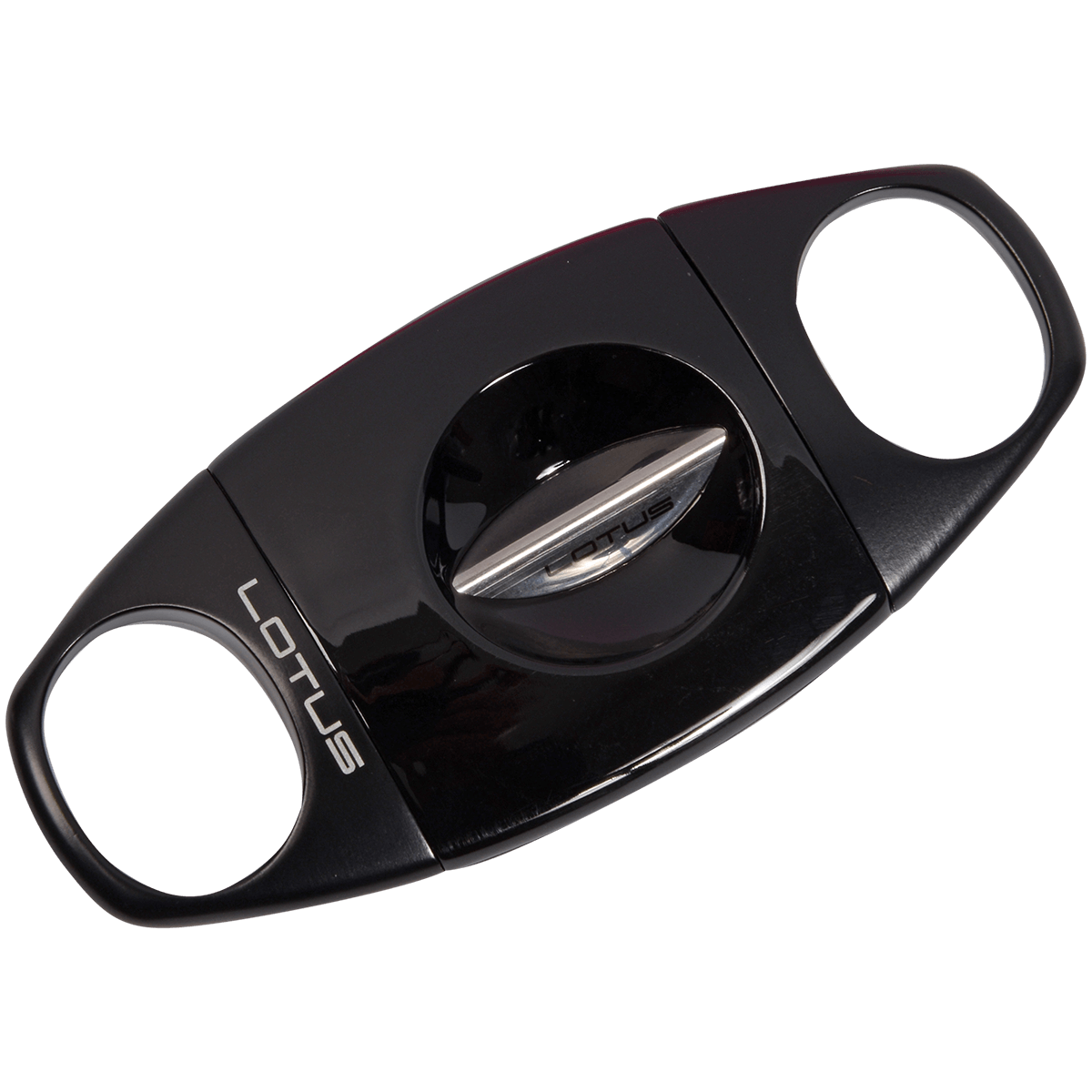 Lotus Cigar Cutter Jaws Black Serrated Guillotine V Cut 64 Gauge