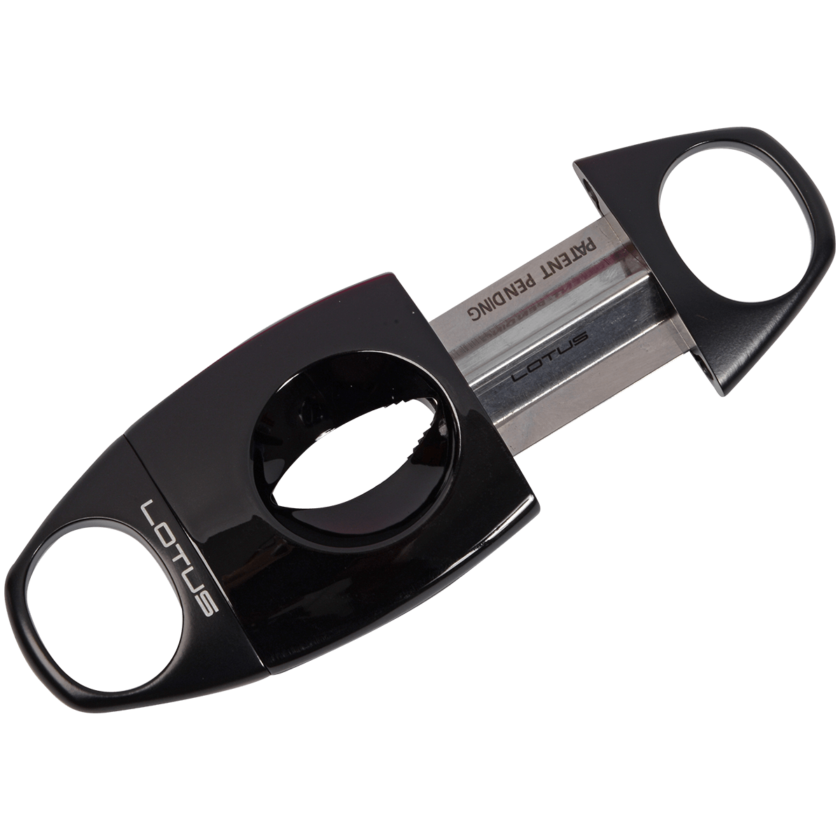 Lotus Cigar Cutter Jaws Black Serrated Guillotine V Cut 64 Gauge