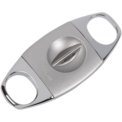 Lotus Cigar Cutter Jaws Chrome Serrated Guillotine V Cut 64 Gauge