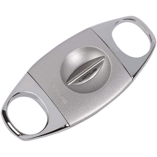 Lotus Cigar Cutter Jaws Chrome Serrated Guillotine V Cut 64 Gauge