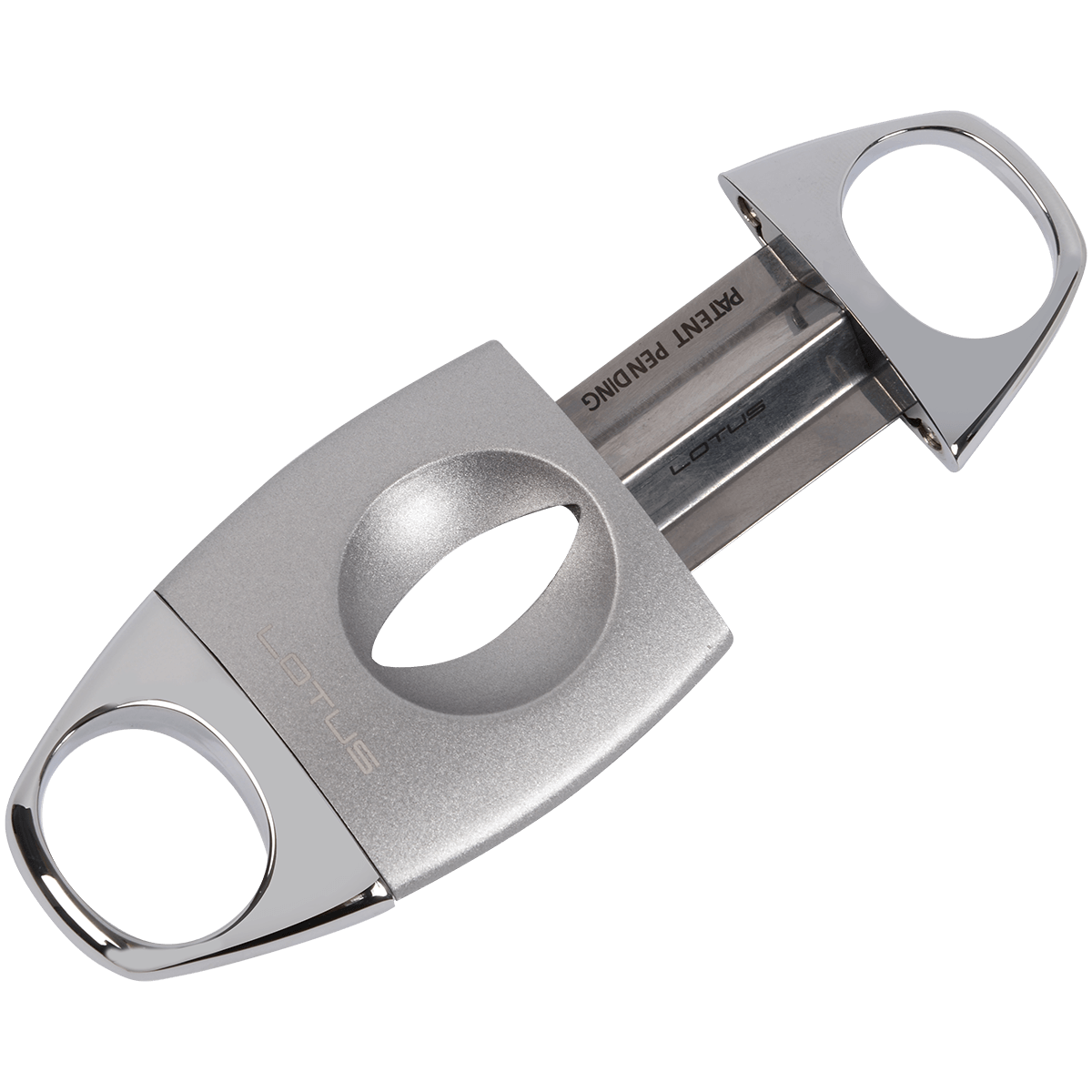 Lotus Cigar Cutter Jaws Chrome Serrated Guillotine V Cut 64 Gauge
