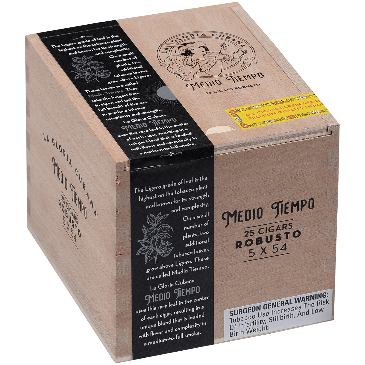 La Gloria Cubana Medio Tiempo Robusto 25 Ct 5X54