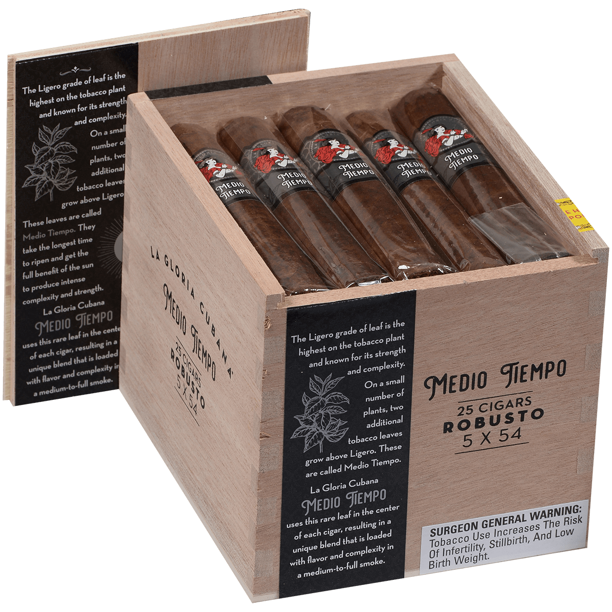La Gloria Cubana Medio Tiempo Robusto 25 Ct 5X54