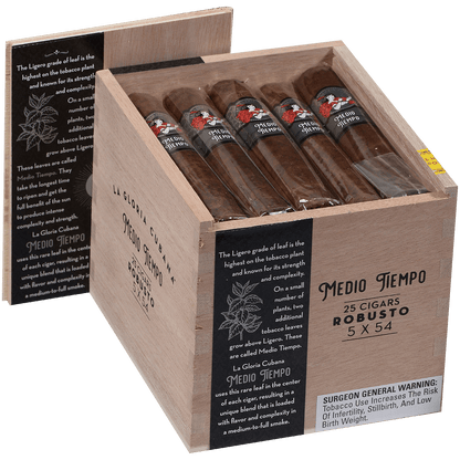 La Gloria Cubana Medio Tiempo Robusto 25 Ct 5X54