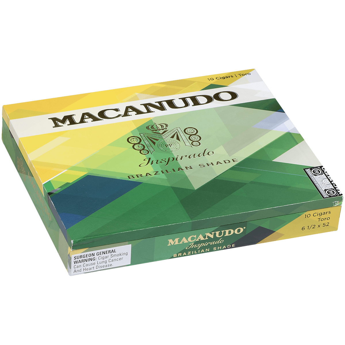 Limited Edition Macanudo Inspirado Brazilian Shade Toro 10 Ct. Box 6.25X52