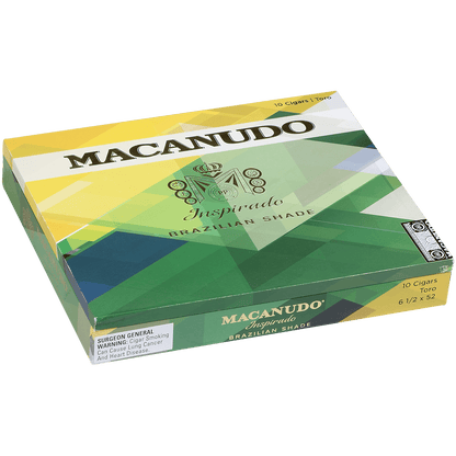Limited Edition Macanudo Inspirado Brazilian Shade Toro 10 Ct. Box 6.25X52