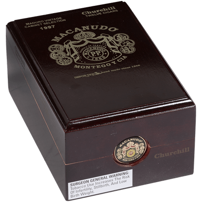 Macanudo Maduro Vintage 1997 Churchill (Metal Band) 12 Ct. Box 7.00X49