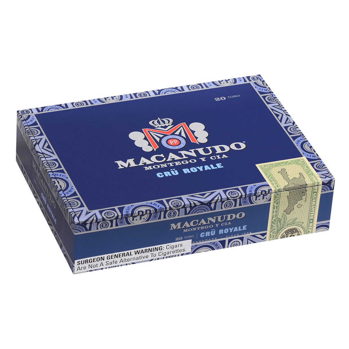Macanudo Cru Royale Toro 20 Ct. Box 6.00X54