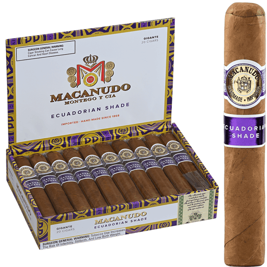 Macanudo Ecuadorian Shade Gigante Box Pressed 20 Ct. Box 6X60