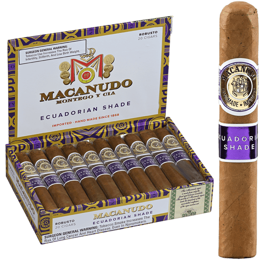Macanudo Ecuadorian Shade Robusto Box Pressed 20 Ct. Box 5X50