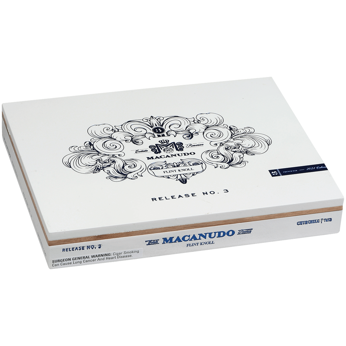 Limited Edition Macanudo Estate Reserve Flint Knoll No. 3 Churchill 10 Ct. Box 7.00X52