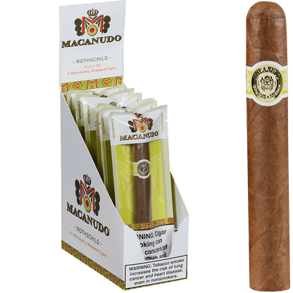 Macanudo Cafe Freshness Pack Rothschild 6 Ct. Box 5.50X50