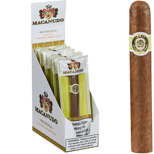 Macanudo Cafe Freshness Pack Rothschild 6 Ct. Box 5.50X50