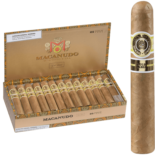 Macanudo Gold Label Duke Of York 25. Ct Box 5.25X54