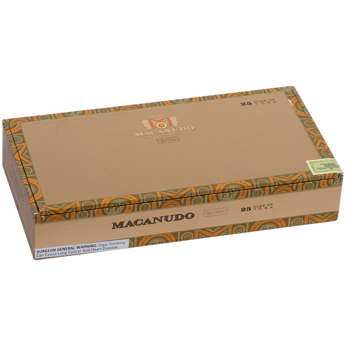 Macanudo Gold Label Duke Of York 25. Ct Box 5.25X54