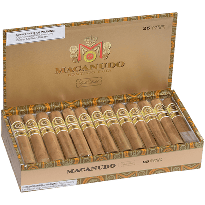 Macanudo Gold Label Duke Of York 25. Ct Box 5.25X54