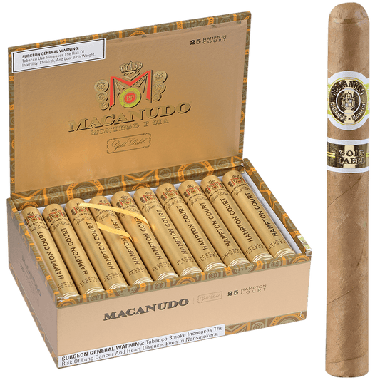 Macanudo Gold Label Hampton Court Tube 25 Ct. Box 5.25X54