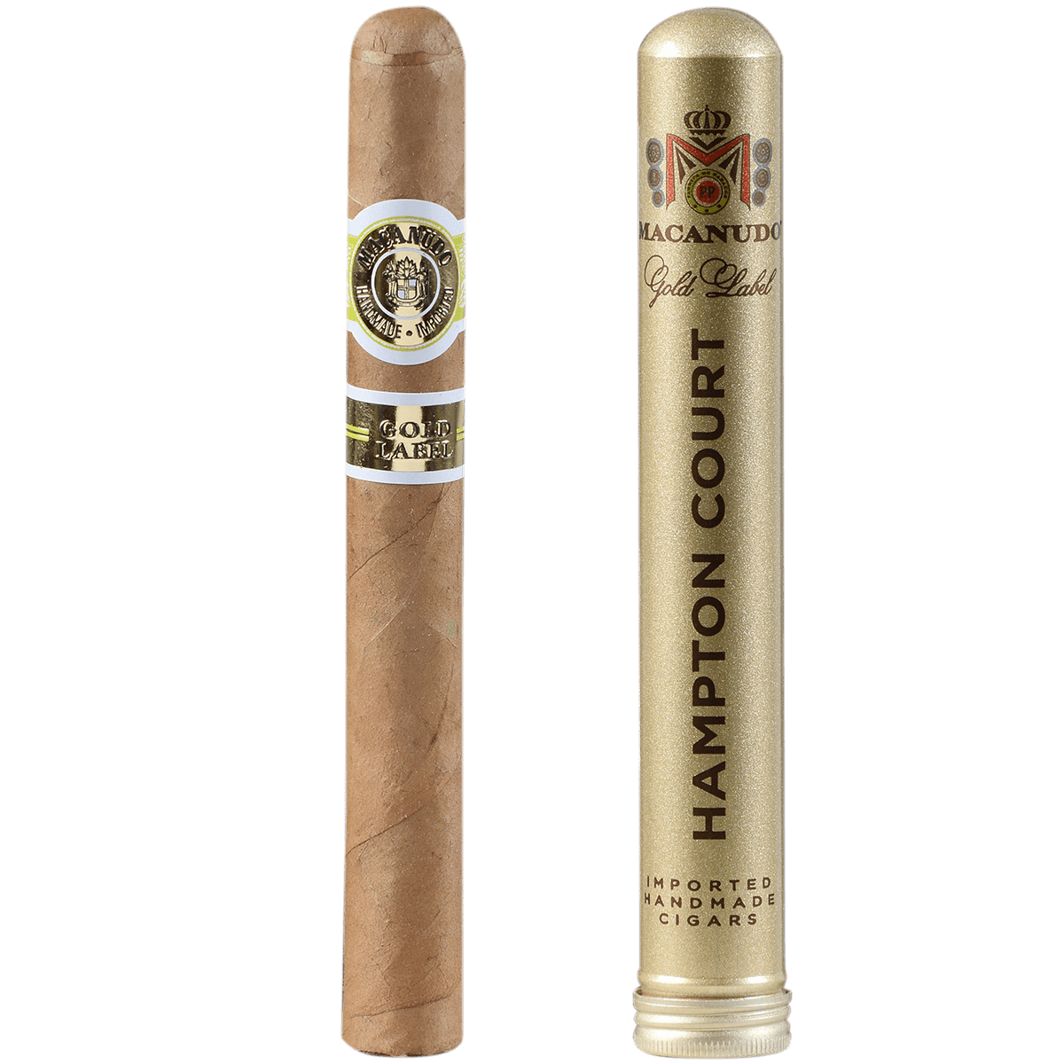 Macanudo Gold Label Hampton Court Tube 25 Ct. Box 5.25X54