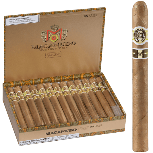Macanudo Gold Label Lord Nelson 25 Ct. Box 7.00X49